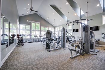 Spacious fitness center